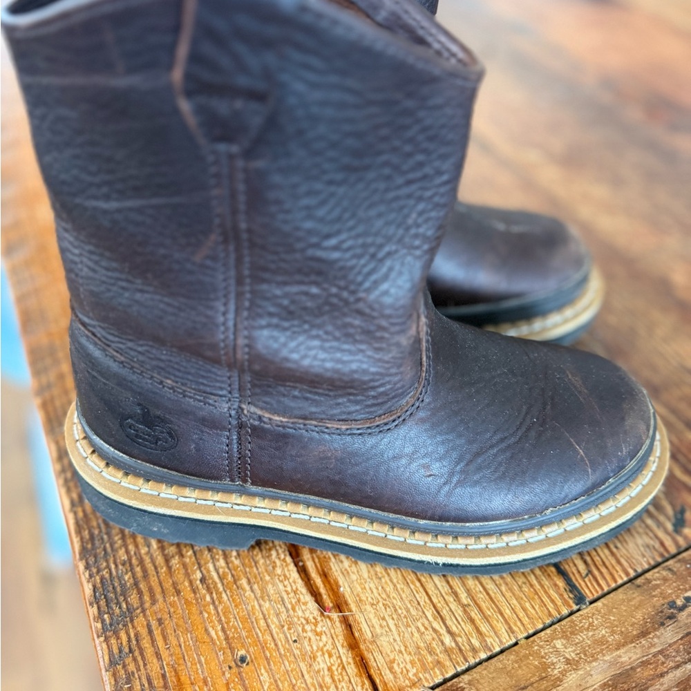Georgia Boot Kids Dark Brown Leather Boots